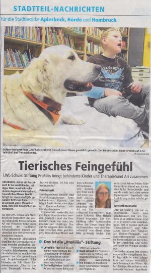 Hundgestützte Therapie an der Schule am Marsbruch