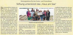 ProFiliis hilft bei der Rettung des "Haus am See"