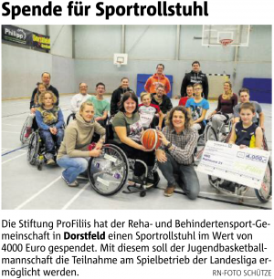 Allrounder-Sportrollstuhl für RBG Dortmund 51