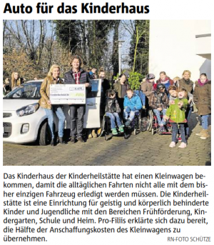 Neues Auto für die Kinderheilstätte