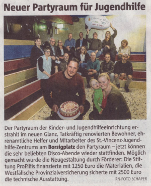 Jugendhilfezentrum renoviert Disco