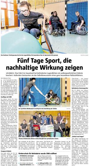 ProFiliis unterstützt Sportfreizeit für Schule am Marsbruch