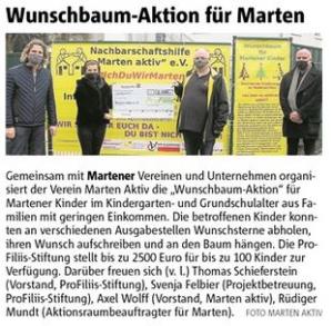 Wunschbaum-Aktion für Marten