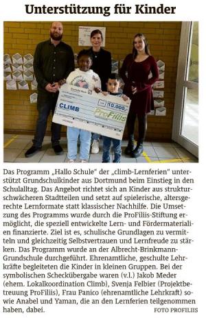 Unterstützung für Kinder