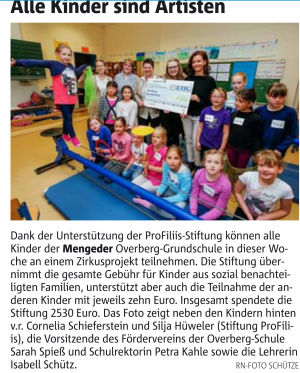 Zirkusprojekt an der Overberg-Grundschule