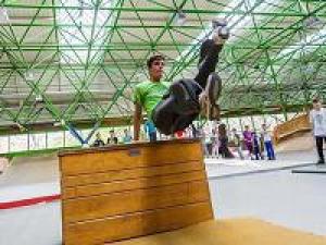 Parkour-Training im Dietrich-Keuning-Haus