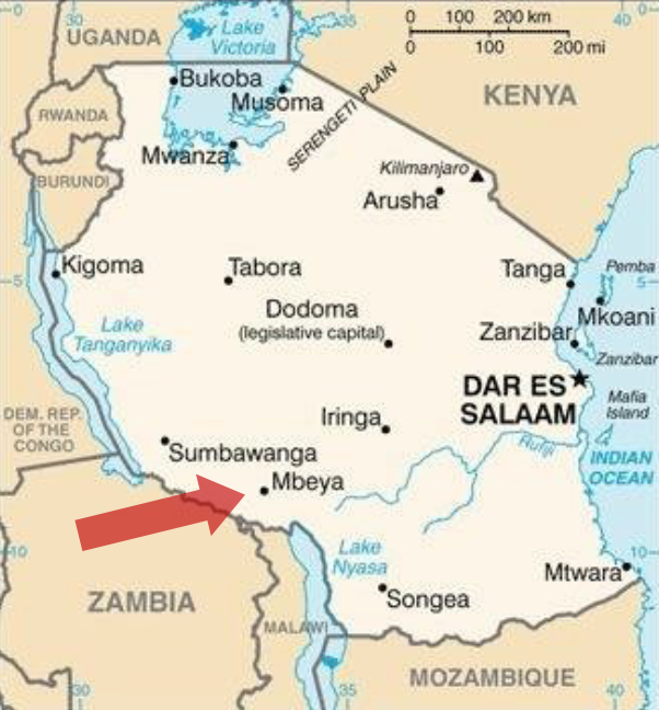Karte Mbeya