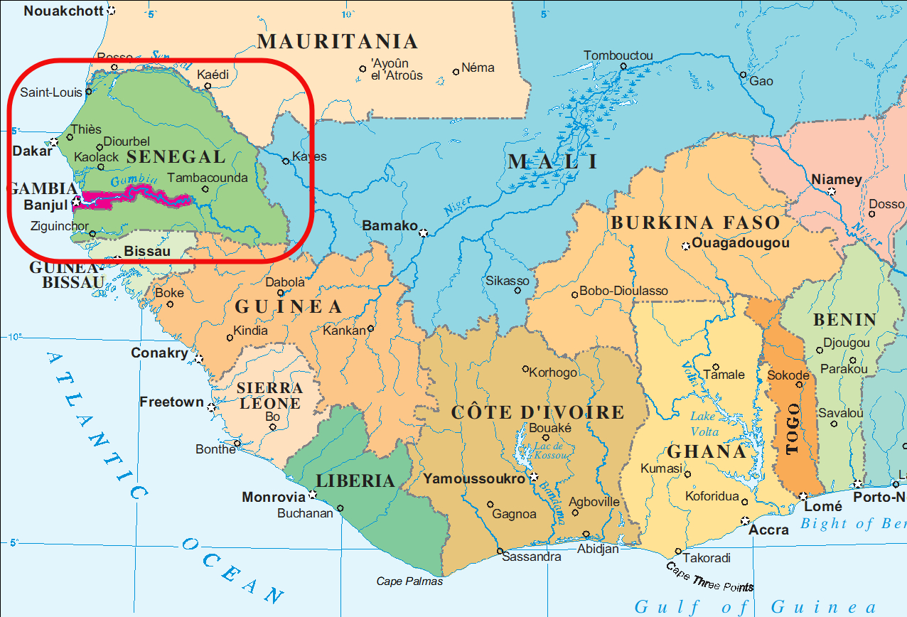 Senegal in Westafrika