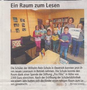 Neue Schülerbücherei an der Wilhelm-Rein-Schule