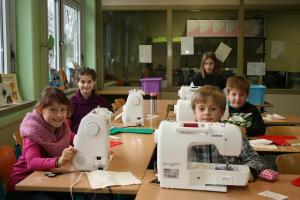 Nähen lernen an der Bodelschwingh-Grundschule