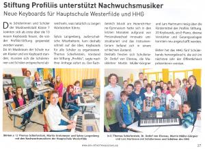 Keyboards für die Hauptschule Westerfilde und das Heinrich-Heine-Gymnasium